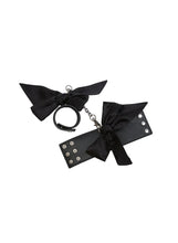 Load image into Gallery viewer, Fleur Du Mal Leather Cuffs wih Silk Bows
